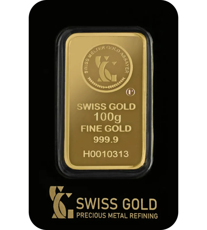 swiss gold bar 100g -goldiamart