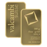 Valcambi gold bar 100g -goldiamart