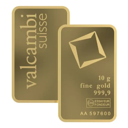 Valcambi gold bar 10g -goldiamart