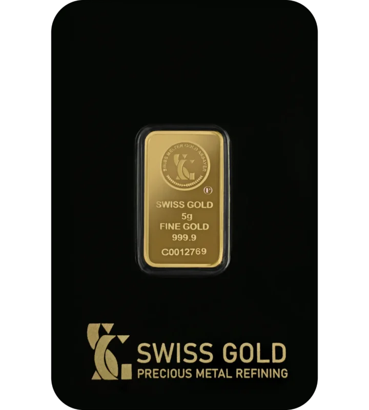 swiss gold bar 5g -goldiamart