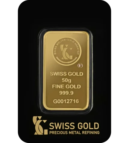 swiss gold bar 50g -goldiamart