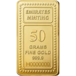 Emirates gold bar 50g -goldiamart