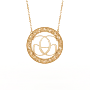 Perspective View Yellow Gold Pendant Goldiamart