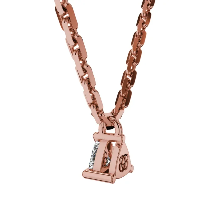 Trillion Cut Gold Pendant – Goldiamart Jewelry