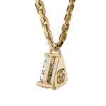 Elegant Trillion Cut Gold Pendant – Goldiamart Jewelry