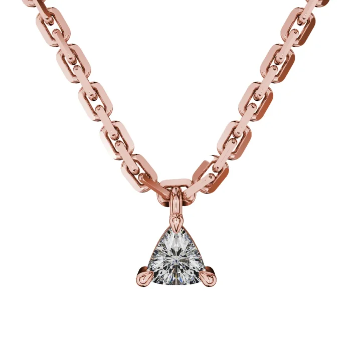 Trillion Cut Gold Pendant – Goldiamart Jewelry