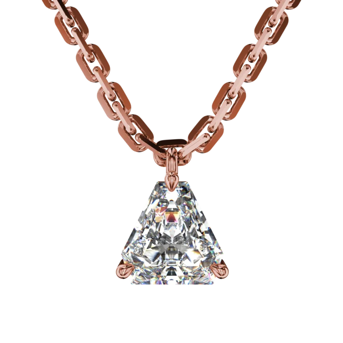 Elegant Trillion Cut Gold Pendant – Goldiamart Jewelry