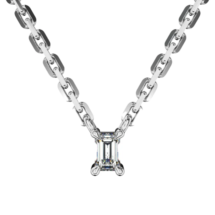 Emerald Cut Pendant for Women – Goldiamart Jewelry