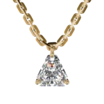 Elegant Trillion Cut Gold Pendant – Goldiamart Jewelry