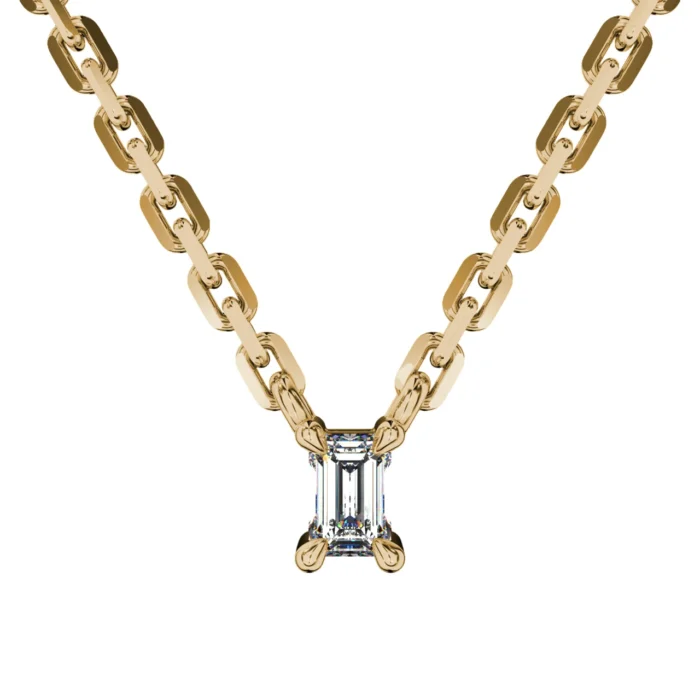 Emerald Cut Pendant for Women – Goldiamart Jewelry