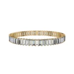 Emerald-Cut Gemstone Bangle – Goldiamart Jewelry