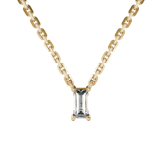 Emerald Cut Jewelry Pendant – Goldiamart Jewelry