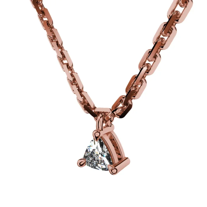 Trillion Cut Gold Pendant – Goldiamart Jewelry