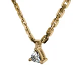 Trillion Cut Gold Pendant – Goldiamart Jewelry