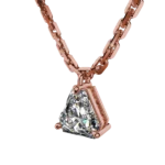 Elegant Trillion Cut Gold Pendant – Goldiamart Jewelry