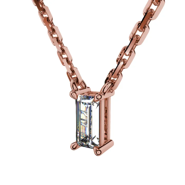 Emerald Cut Jewelry Pendant – Goldiamart Jewelry