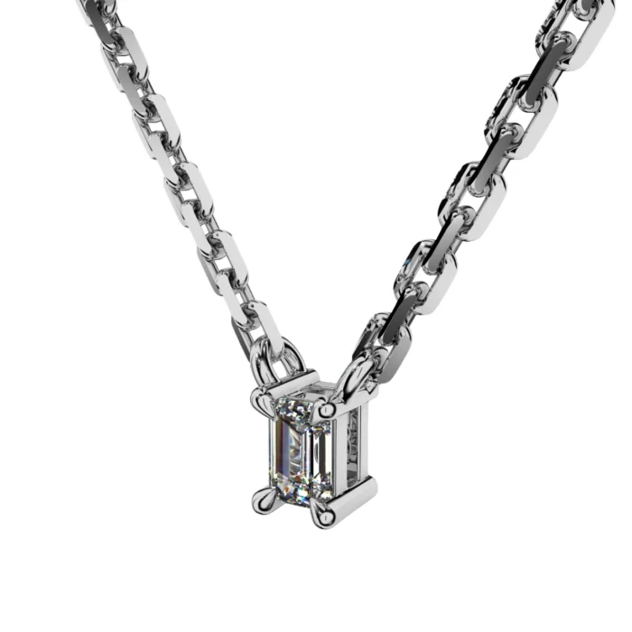 Emerald Cut Pendant for Women – Goldiamart Jewelry