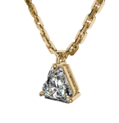Elegant Trillion Cut Gold Pendant – Goldiamart Jewelry