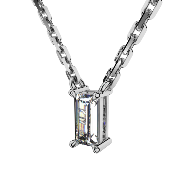 Emerald Cut Jewelry Pendant – Goldiamart Jewelry