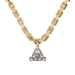 Trillion Cut Gold Pendant – Goldiamart Jewelry