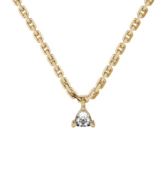 Trillion Cut Gold Pendant – Goldiamart Jewelry