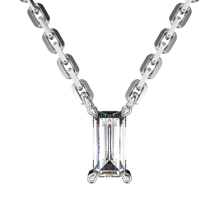 Emerald Cut Jewelry Pendant – Goldiamart Jewelry