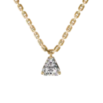 Elegant Trillion Cut Gold Pendant – Goldiamart Jewelry