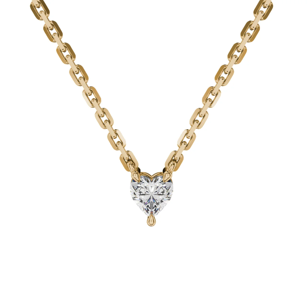Front view-2-Yellow gold-Photoroom Heart Cut Jewelry Pendant – Goldiamart Jewelry