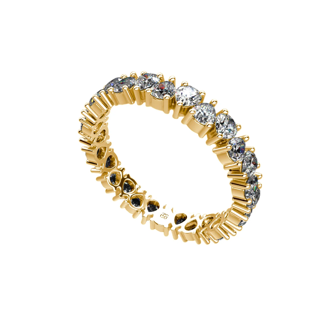 Perspective view-Yellow gold-Photoroom Round Cut Gold Jewelry Ring – Goldiamart Jewelry