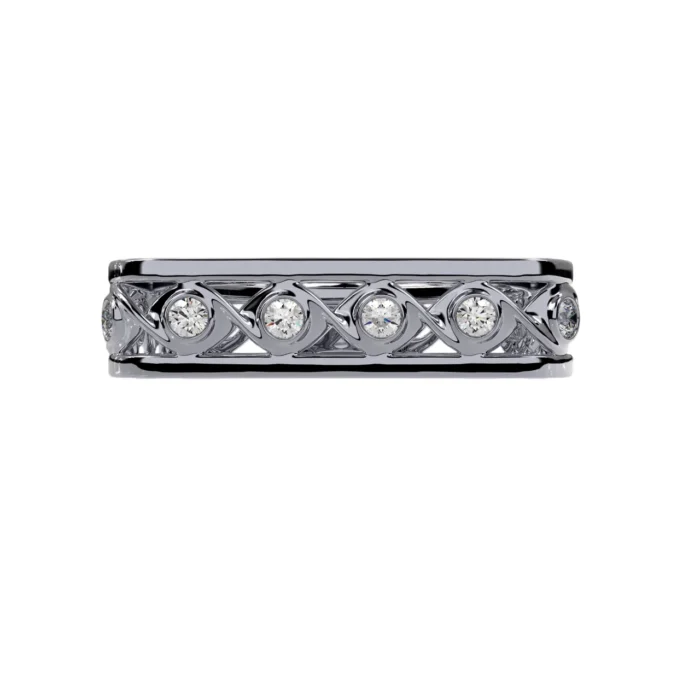 Round Cut Diamond Square Ring – Goldiamart Jewelry