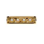 Round Cut Diamond Square Ring – Goldiamart Jewelry