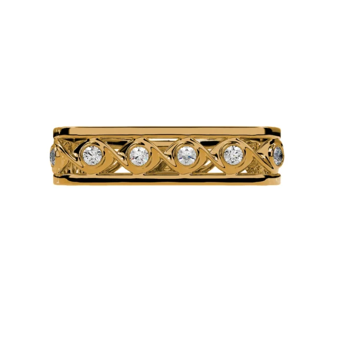 Round Cut Diamond Square Ring – Goldiamart Jewelry