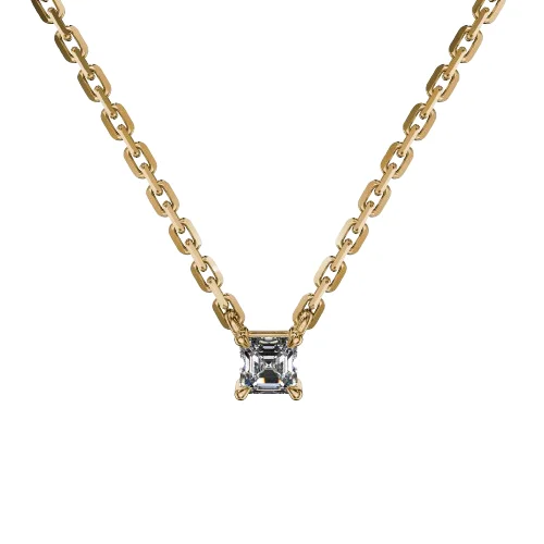 Asscher Cut Jewelry Pendant – Goldiamart Jewelry
